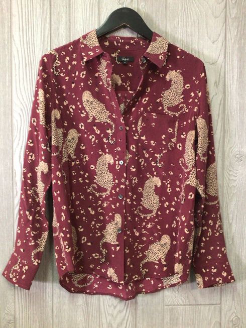 Rails Blouse Silk Buttondown Size Small