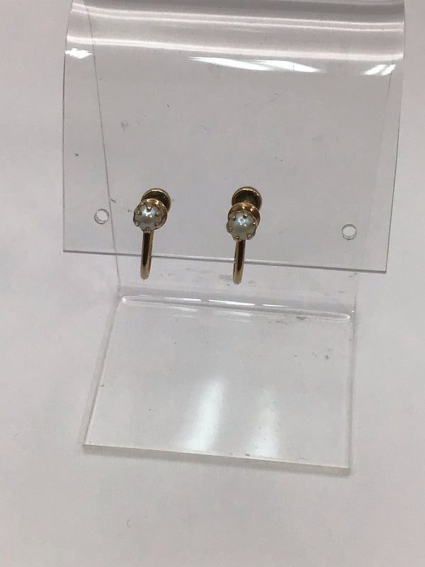Vintage Pearl clip-on Earrings