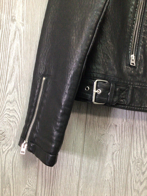 TopShop Faux-leather Moto Jacket Size 8