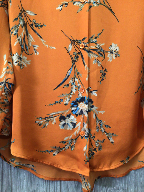 Equipment Satin Blouse Size X-Large