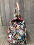 Pop Art Alice Multi-Color Satchel Genuine Italian Leather Purse