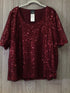 PerSona by Marina Rinaldi Sequined Top Size 16
