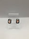 Pink Oval Mother Of Pearl Earrings