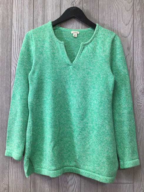 LL Bean Sweater Marled Cotton Size Medium