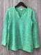 LL Bean Sweater Marled Cotton Size Medium
