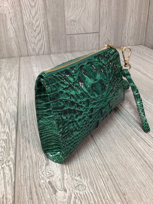 Brahmin Emerald Melbourne Leather Wristlet
