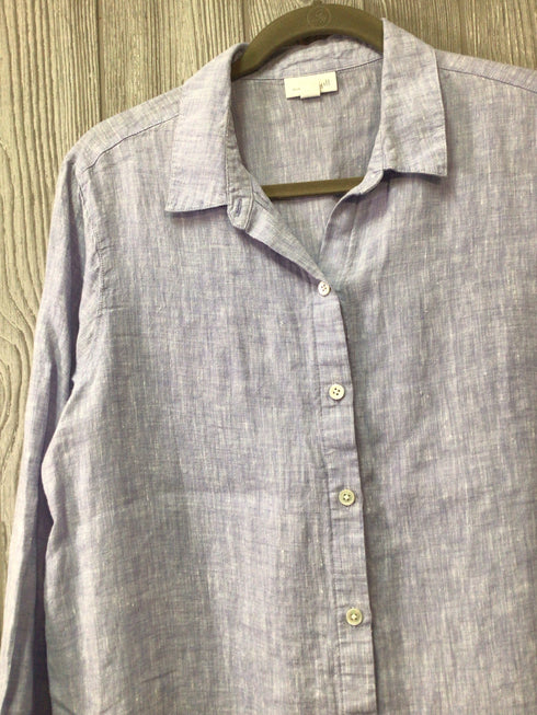 J Jill Linen Shirt Size Medium-Petite