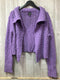Eileen Fisher Cardigan Wool Ribbed boxy Size Small