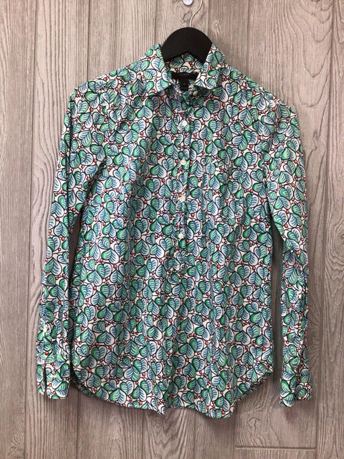 J Crew 3/4 Button Up Shirt Size 0