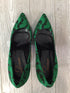 Delman Betti Emerald Baroque Pumps Size 8