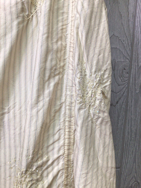 Krista Larson Slip Dress Silk Rusched Size Large