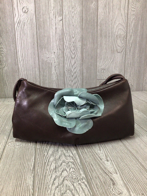 Paolo Masi Shoulder Leather Flower Purse