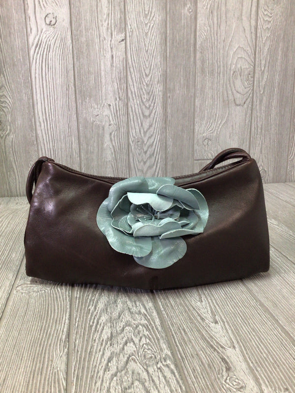 Paolo Masi Shoulder Leather Flower Purse