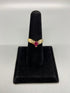 14k Gold + Pear Shape Ruby Ring