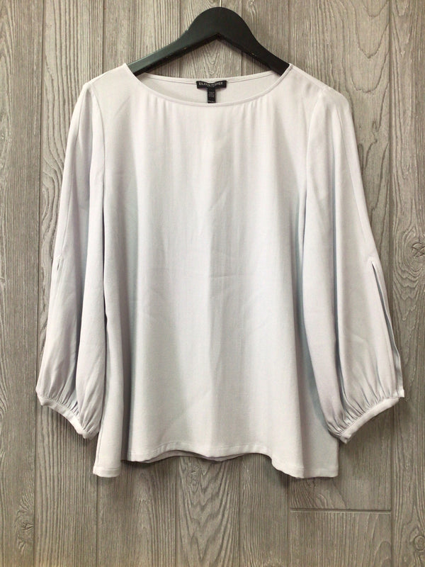 Eileen Fisher Blouse Silk Georgette Size Medium-Petite New