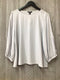 Eileen Fisher Blouse Silk Georgette Size Medium-Petite New