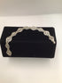 Silver Round flower medallion link Bracelet Vintage