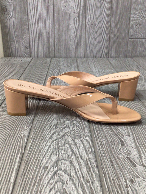 Stuart Weitzman Brigida 50 Thong Sandals Adobe Size 10-40.5 New