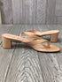 Stuart Weitzman Brigida 50 Thong Sandals Adobe Size 10-40.5 New
