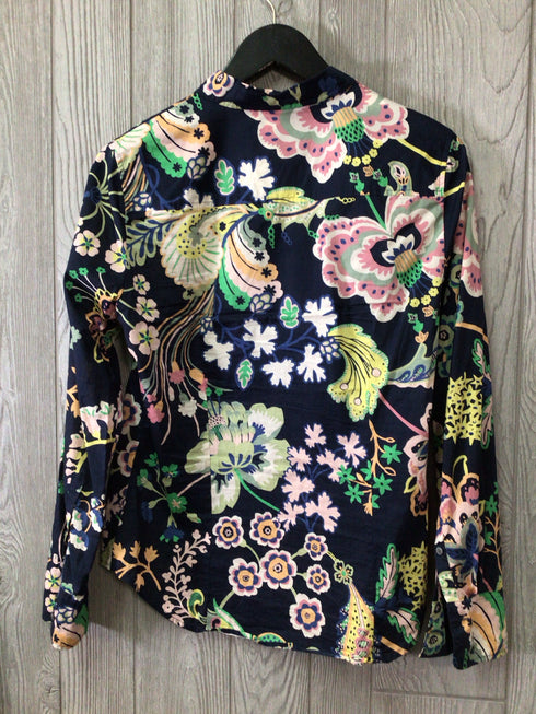 J Crew Liberty Fabric Cotton Voile Blouse Size 10