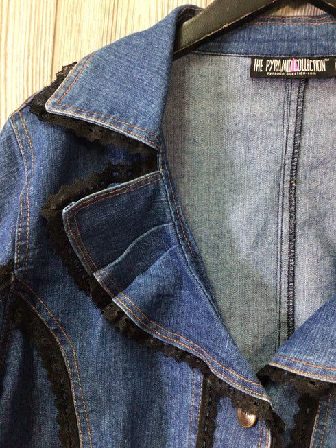 Pyramid Collection Denim Jacket Size 1X