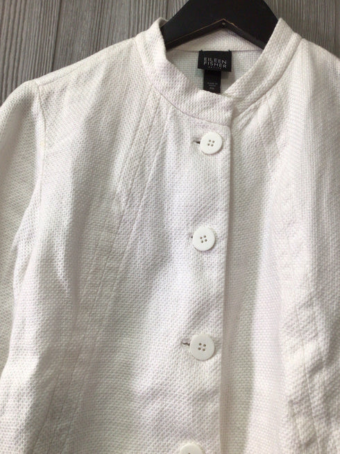 Eileen Fisher Linen BL Jacket Size Medium/Petite
