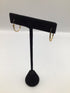 10k Yellow Gold Twisted Hoop 5/8" Vintage Earrings
