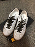 Valentino Sneakers Giuditta Leather White Gold Size 10 New Pre-Owned