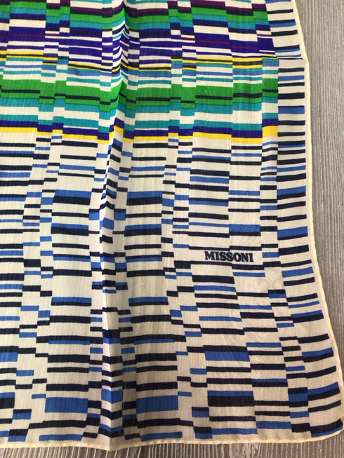 Missoni Rectangles print Silk Scarf