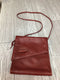 Handmade Leather Red Crossbody