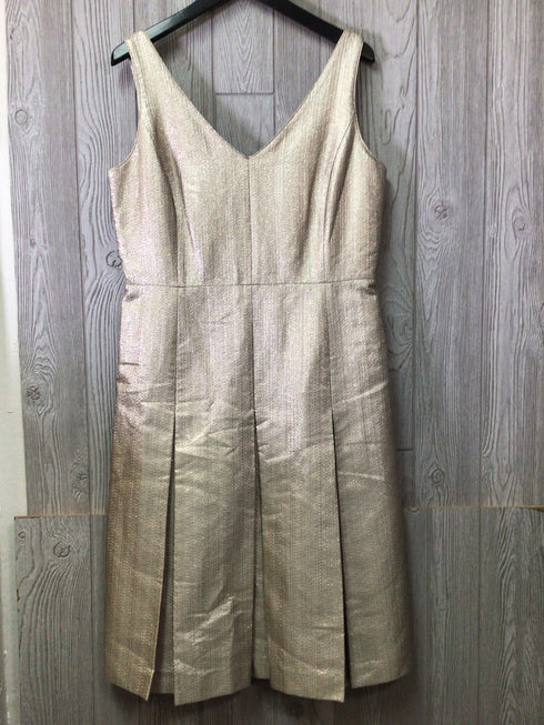 Lafayette 148 Metallic Dress Size 10 New