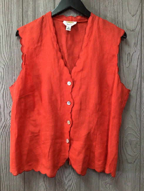 Talbots Linen Top Size 16