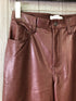Abercrombie+ Fitch Vegan Leather 90s straight Pants Size 4 pre-owned
