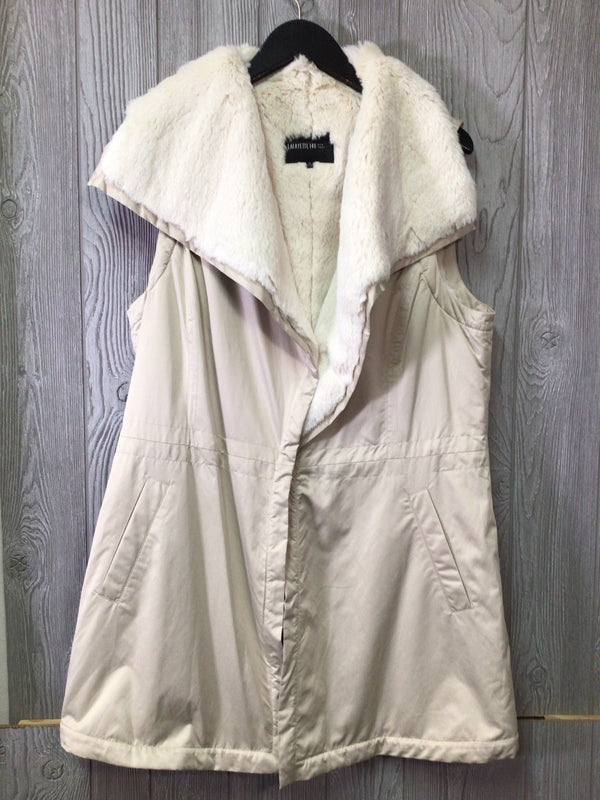 Lafayette 148 Faux Fur Vest Size Medium