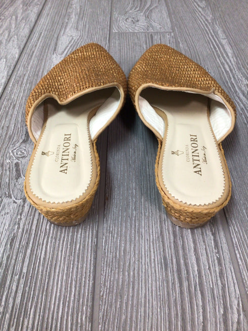 Clorinda Antinori Raffia Mules Size 40