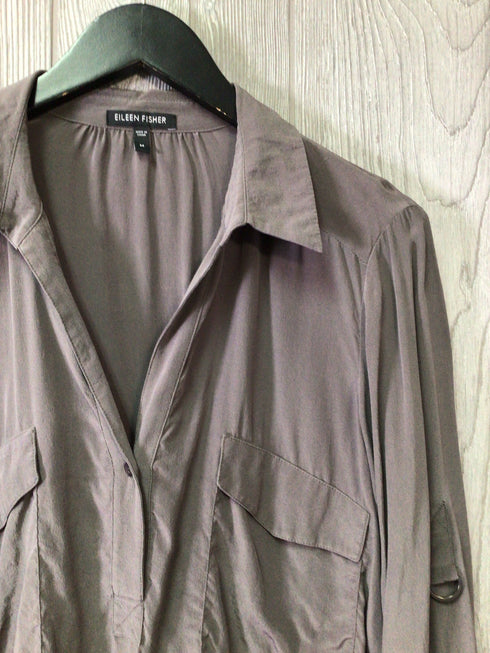 Eileen Fisher Silk Shirt Size Medium