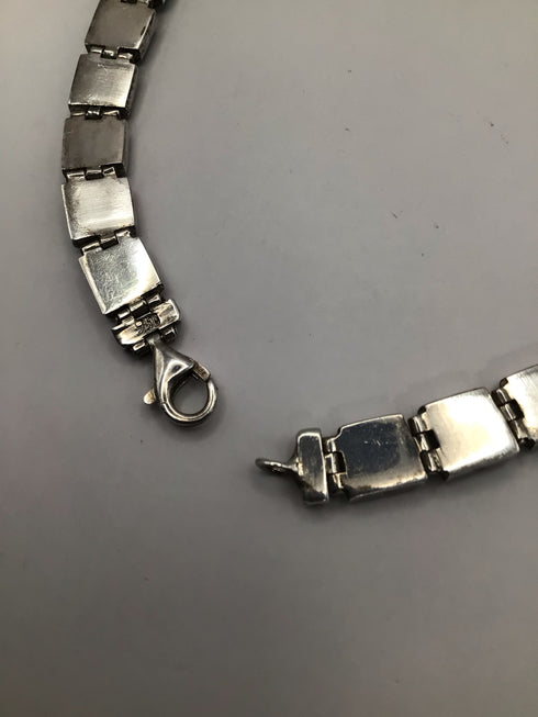 Turquoise Inlay Necklace 950 silver Vintage