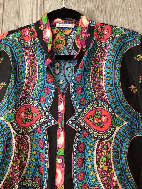 Johnny Was Silk Blouse Size X-Small