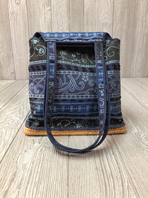 Andre Assous Blue Shoulder Cotton Purse