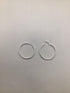 Sterling diamond-cut Hoop Earrings