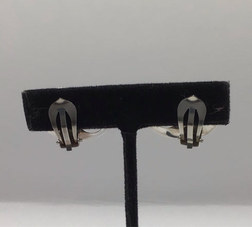 Georg Jensen Moebius #142 TORUN Clip Earrings Sterling Silver Vintage Estate