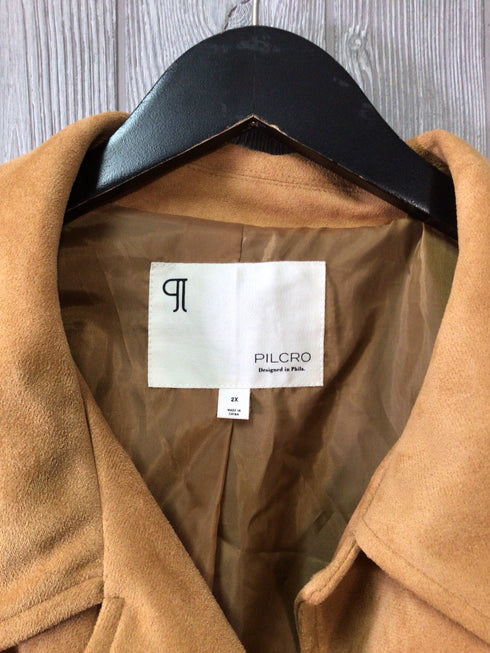 Pilcro faux-suede Fringe Jacket Size 2X