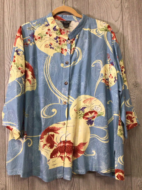 Citron Blouse Goldfish Size 1X