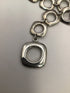 Tiffany & Co. Silver square cushion Link Necklace Estate Pre-owned
