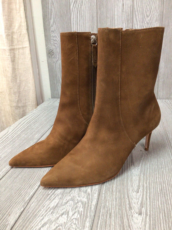 Schutz Boots Nubuck Suede Heel Size 7.5 New