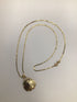 14k Gold Necklace + sand dollar pendant