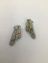 Artisans Opal inlay wing-shape Earrings vintage