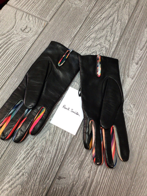 Paul Smith Signature Stripe Gloves Size 7