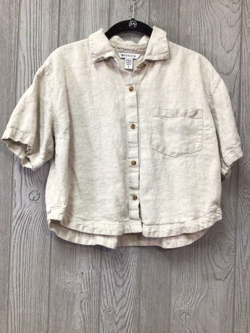 Athleta Linen Shirt Size Small