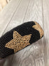 l. erikson Black Beaded Headband